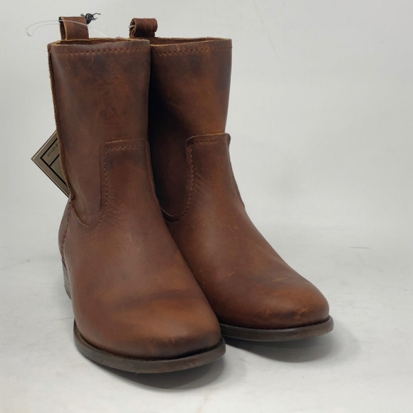 FRYE CARA SHORT Boots Cognac - Picture 2 of 6